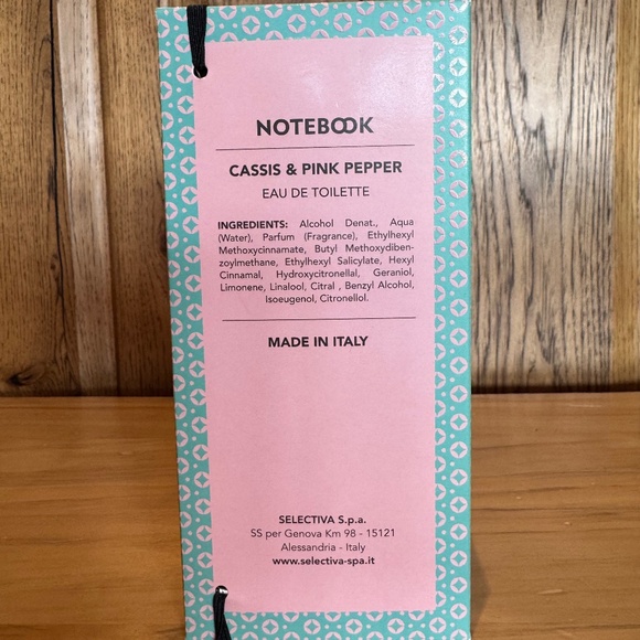 Notebook Cassis & Pink Pepper 100ml ITALY, NEW in BOX! - Picture 5 of 13